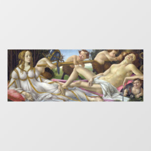 Sandro Botticelli - Venus en Mars Raamsticker