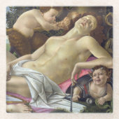 Sandro Botticelli - Venus en Mars, rechterkant Glazen Onderzetter (Voorkant)