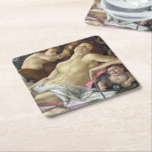 Sandro Botticelli - Venus en Mars, rechterkant Kartonnen Onderzetters (Schuin)