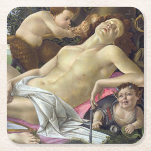 Sandro Botticelli - Venus en Mars, rechterkant Kartonnen Onderzetters