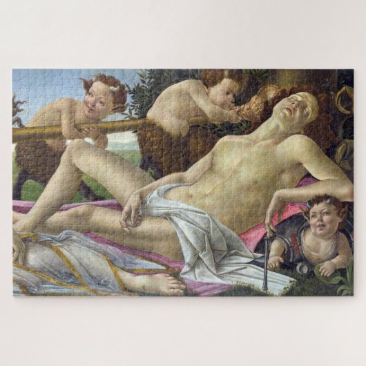 Sandro Botticelli - Venus en Mars, rechterkant Legpuzzel (Horizontaal)
