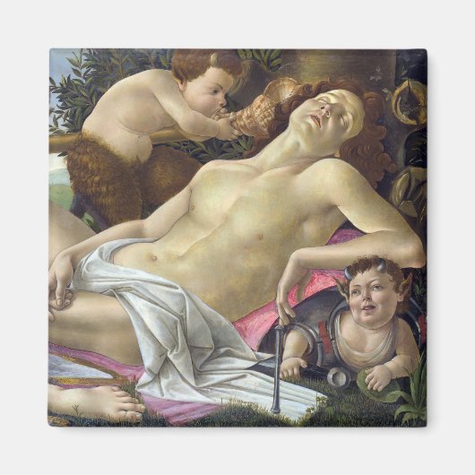 Sandro Botticelli - Venus en Mars, rechterkant Magneet (Voorkant)