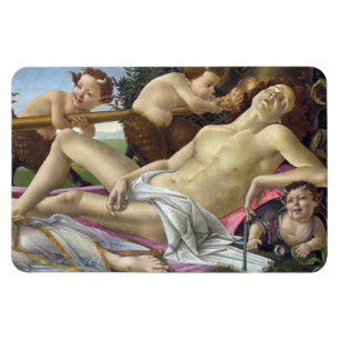 Sandro Botticelli - Venus en Mars, rechterkant Magneet