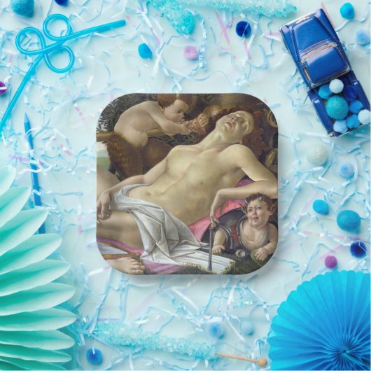 Sandro Botticelli - Venus en Mars, rechterkant Papieren Bordje (Feest)