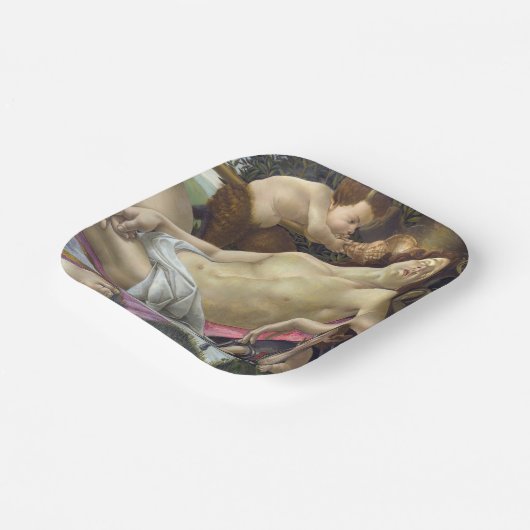 Sandro Botticelli - Venus en Mars, rechterkant Papieren Bordje (Gebogen)