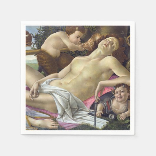 Sandro Botticelli - Venus en Mars, rechterkant Servet (Voorkant)