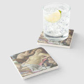 Sandro Botticelli - Venus en Mars, rechterkant Stenen Onderzetter (Zijkant)