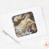Sandro Botticelli - Venus en Mars, rechterkant Vierkante Sticker (Envelop)