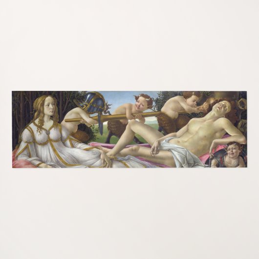 Sandro Botticelli - Venus en Mars Yogamat (Achterkant (horizontaal))