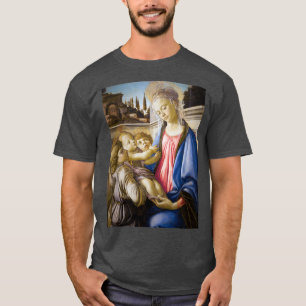 Sandro Botticelli Virgin en Child met Two Angels T-shirt