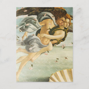 Sandro Botticelli - Zephyr, de westenwind Fine Art Briefkaart