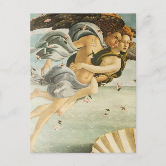 Sandro Botticelli - Zephyr, de westenwind Fine Art Briefkaart (Voorkant)