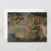 Sandro Botticelli's De geboorte van het Briefkaart (Voorkant / Achterkant)