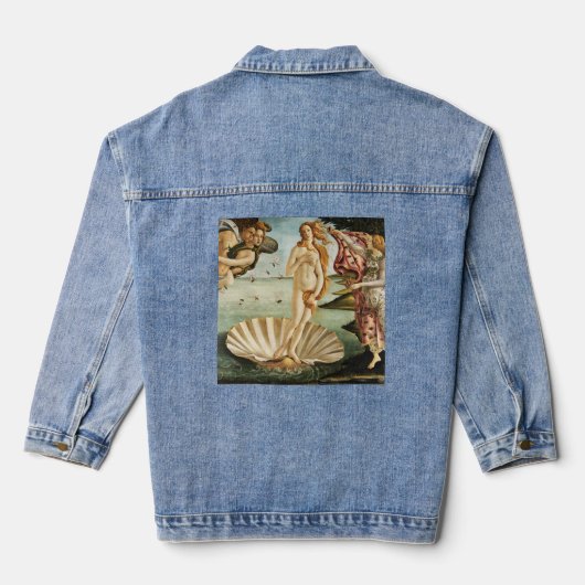 Sandro Botticelli's The Birth of Venus (1485) Denim Jacket (Achterkant)