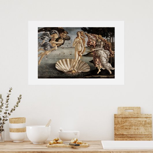 Sandro Botticelli's The Birth of Venus (1485) Poster (Keuken)