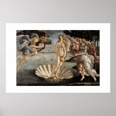 Sandro Botticelli's The Birth of Venus (1485) Poster (Voorkant)
