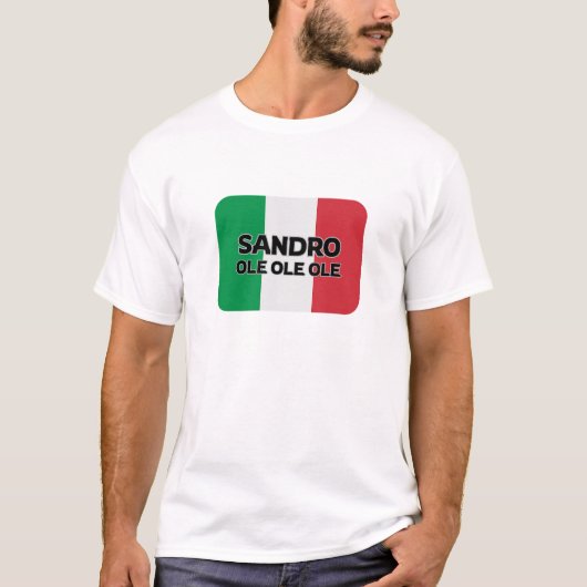 Sandro Ole Italy Logo Newcastle T-shirt (Voorkant)