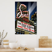 Sands Hotel Las Vegas Retro Art Poster (Keuken)