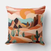 "Sands of Geometry: Bohemian Pillow Art" Kussen (Voorkant)