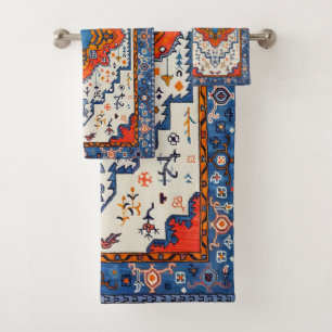 Sands of Time: erfgoed Boho Marokkaanse kunst Bad Handdoek