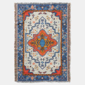 Sands of Time: erfgoed Boho Marokkaanse kunst Deken (Voorkant Verticaal)