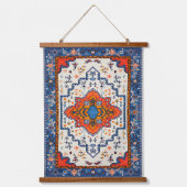 Sands of Time: erfgoed Boho Marokkaanse kunst Hangend Wandkleed (Voorkant)