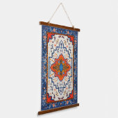 Sands of Time: erfgoed Boho Marokkaanse kunst Hangend Wandkleed (Gebogen)