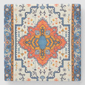 Sands of Time: erfgoed Boho Marokkaanse kunst Stenen Onderzetter (Voorkant)