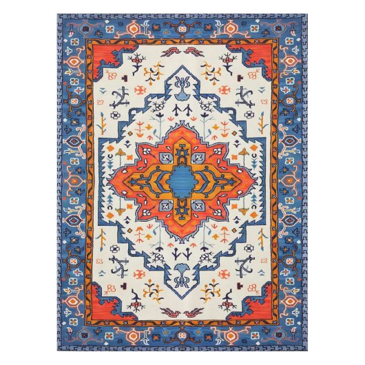 Sands of Time: erfgoed Boho Marokkaanse kunst Tafelkleed (Voorkant)