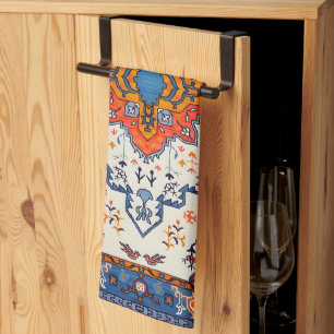 Sands of Time: erfgoed Boho Marokkaanse kunst Theedoek
