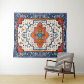 Sands of Time: erfgoed Boho Marokkaanse kunst Wandkleed (In Situ (horizontaal))