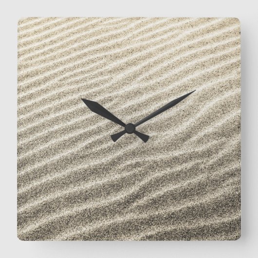 Sands of Time Wall Clock Vierkante Klok (Voorkant)