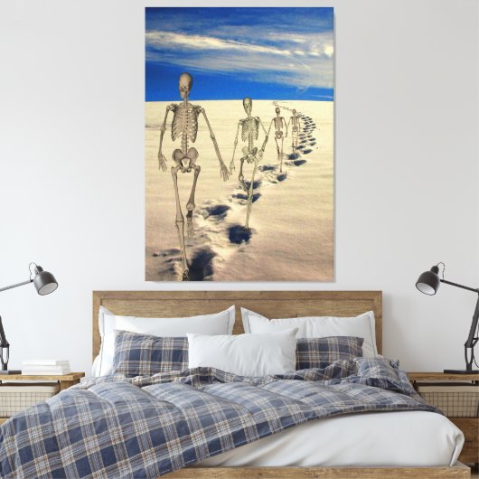 Sands van Tijd Canvas Afdruk (Insitu (Slaapkamer))