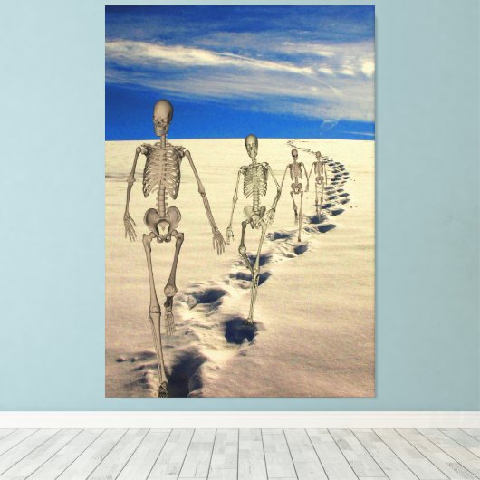 Sands van Tijd Canvas Afdruk (Insitu (Houten vloer))