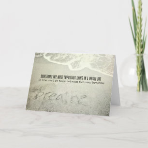 SANDSCRIPT-Wenskaart Bedankkaart