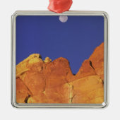 Sandsteenescarpment Capitolreef Nationaal Metalen Ornament (Voorkant)