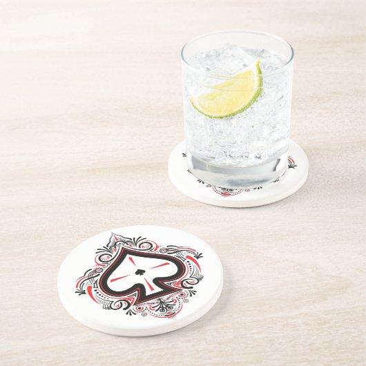 SandsteenOnderzetter — Spades Zandsteen Onderzetter (Zijkant)