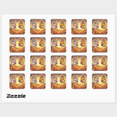 SandsteenOnderzetter Vierkante Sticker (Vel)