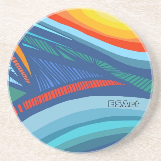 SandsteenOnderzetter Zandsteen Onderzetter (Voorkant)