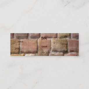 Sandstone, architect mini visitekaartje