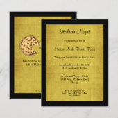 Sandstone Background Italy Night Party Invite Kaart (Voorkant / Achterkant)