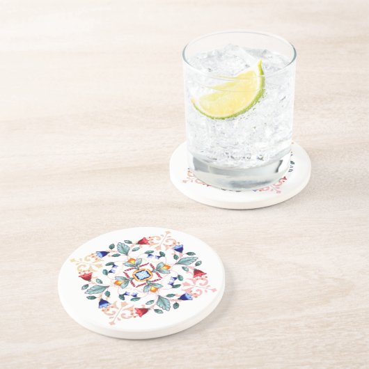 Sandstone Bar Onderzetter - Fiori Light (Zijkant)