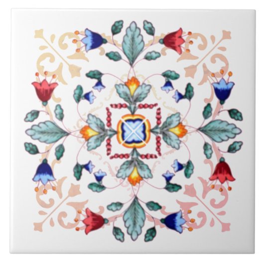 Sandstone Bar Onderzetter - Fiori Light Tegeltje (Voorkant)