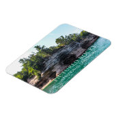 Sandstone Bluffs, Caves, Pictured Rocks, Michigan Magneet (Linkerzijde)