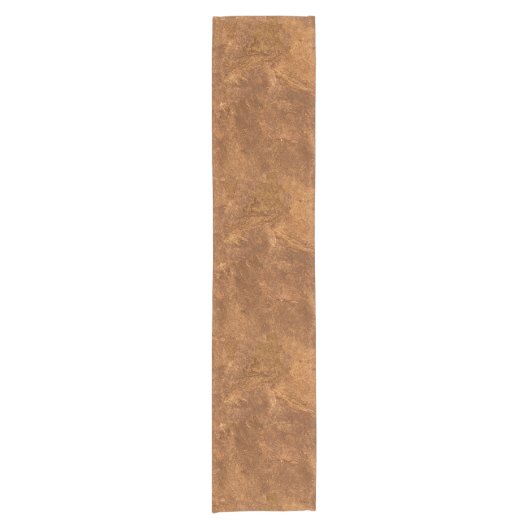 Sandstone Brown Design Korte Tafelloper (Voorkant)