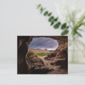 Sandstone Cave in Stormy Weather - Moab - Utah Briefkaart (Staand voorkant)