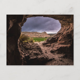 Sandstone Cave in Stormy Weather - Moab - Utah Briefkaart