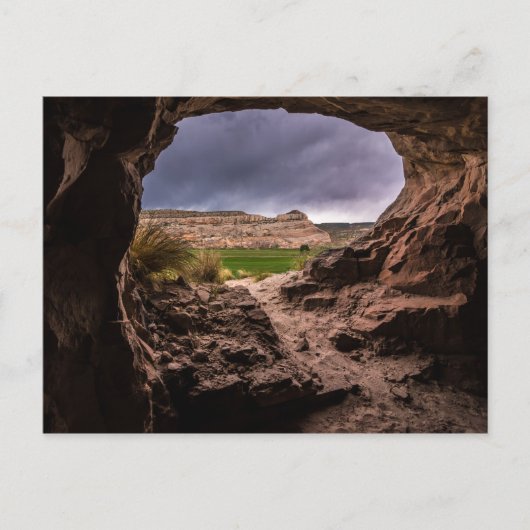 Sandstone Cave in Stormy Weather - Moab - Utah Briefkaart (Voorkant)