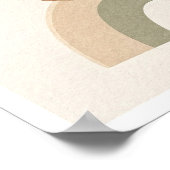 Sandstone Cirkels Sage Terracotta Abstract Poster (Hoek)
