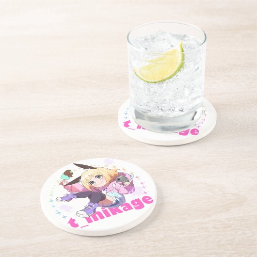 Sandstone Coaster コースター Zandsteen Onderzetter (Zijkant)